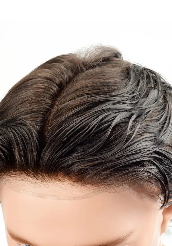 Octagon Base Hair System - Undetectable French Lace Front with Secure PU Base | BLAC HAIR