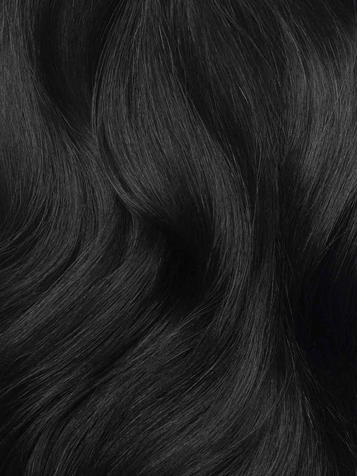 Seamless 7 set Jet Black Clip-Ins | BLAC HAIR EXTENSION