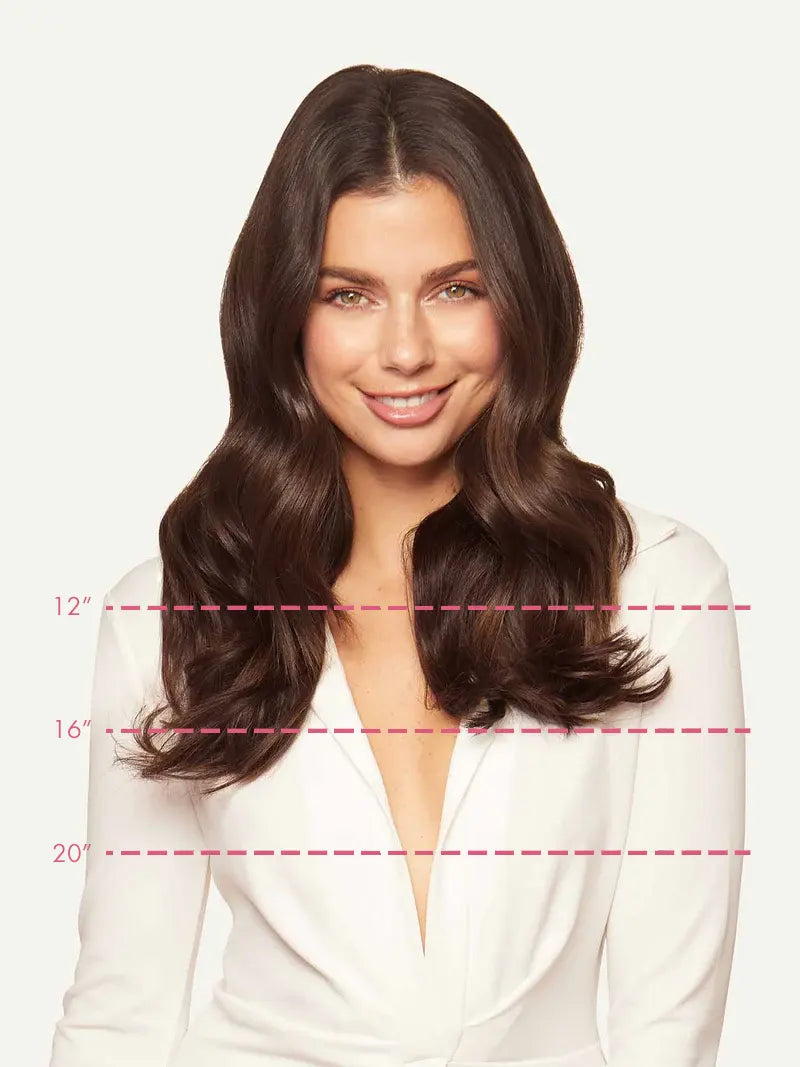 Seamless Chocolate Brown Clip-Ins | BLAC HAIR EXTENSION